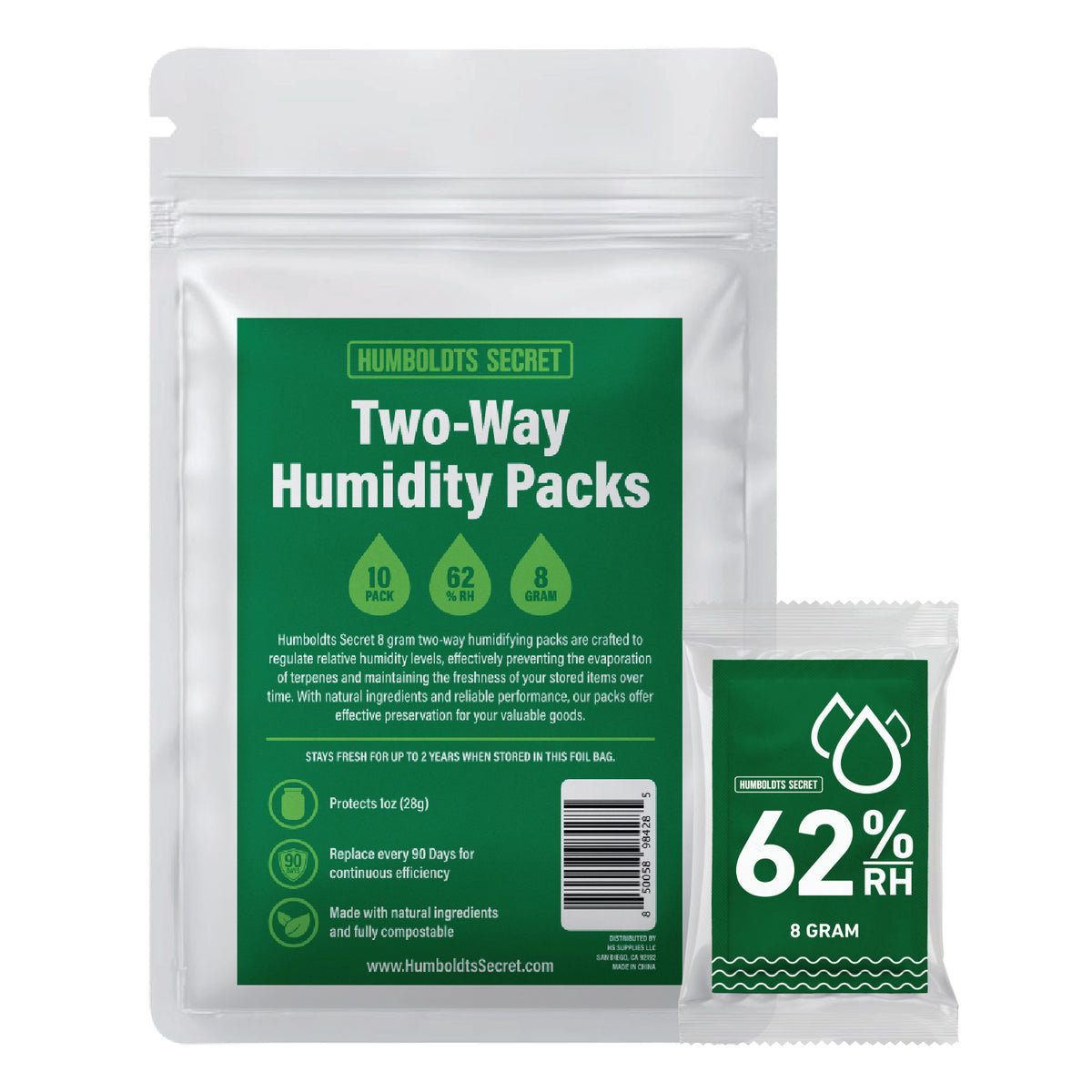 Two Way Humidity Control Pack – Humboldts Secret Supplies