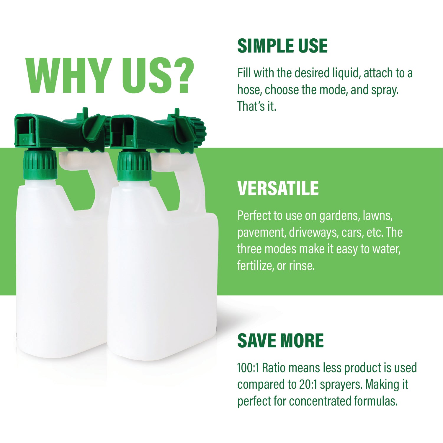 spray bottle attachment for garden hose Hose-End Sprayer – 32 Ounce (2-Pack) – Humboldts Secret Supplies